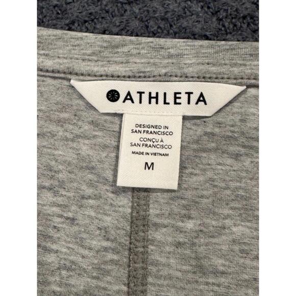 Athleta Gray V-Neck Short Sleeve Tee – Size M – New Without Tags - Picture 3 of 5